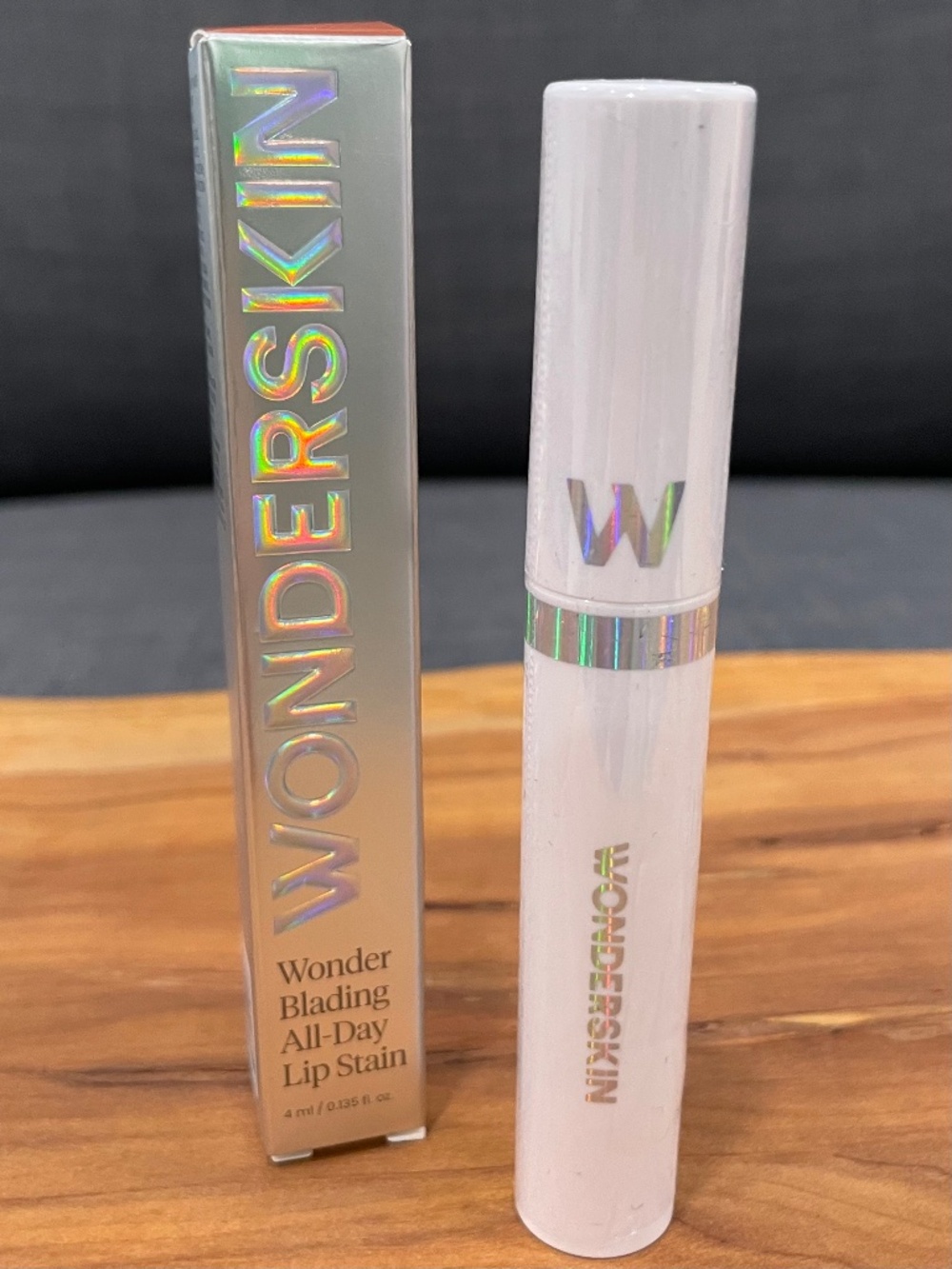 NWT WONDERSKIN Wonder Blading All-Day Lip Stain 4 ml - WHIMSICAL - a Warm Rose
